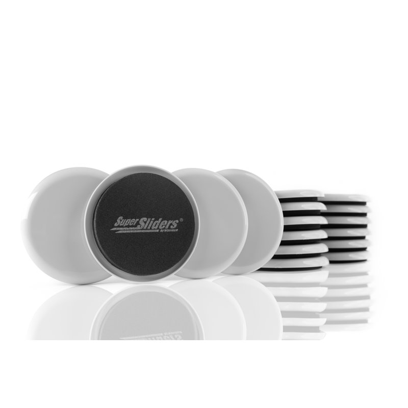 Super Sliders 3 1/2" Round Reusable Furniture Sliders or Movers for